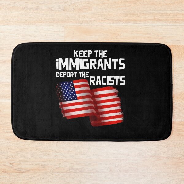 Item preview, Keep The Immigrants Deport Racists USA Flag designed and sold by sadedream.