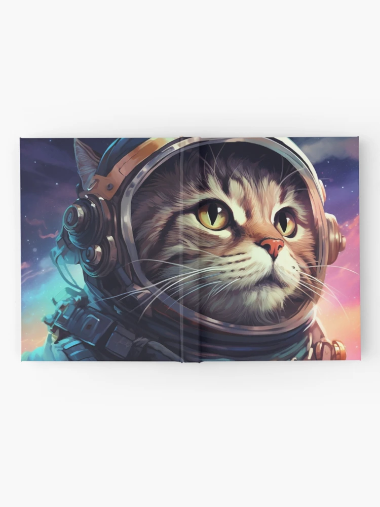 Thumbnail 2 of 3, Journal, Galacticat future pattern designed and sold by SmileshareShop.