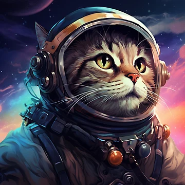 Artwork thumbnail, Galacticat future pattern by SmileshareShop