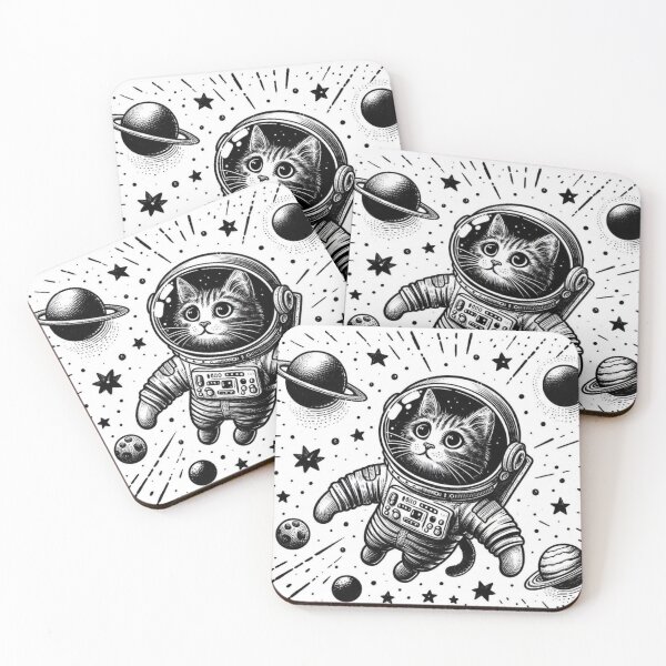 Item preview, Cute astronaut cat designed and sold by Koobiocc.