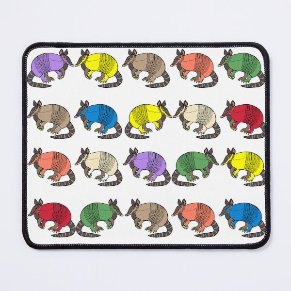 Item preview, Armadillo, Nine Banded Armadillo, Texas, Texas small mammal, small animals, animal art, colorful animal patterns designed and sold by Colleen Macomber.