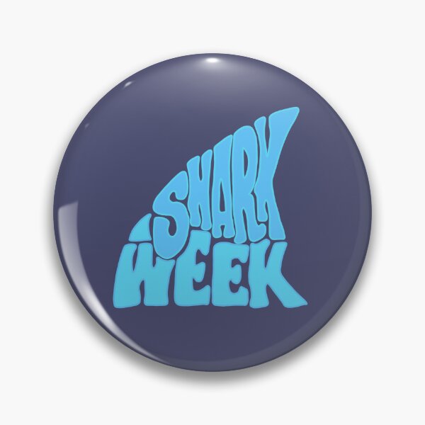 Item preview, Shark week in the shape of a shark fin beautiful shades of blue designed and sold by adesignworld.