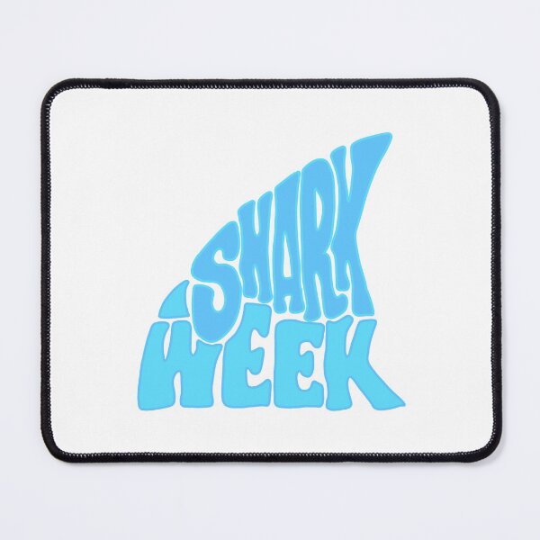 Item preview, Shark week in the shape of a shark fin beautiful shades of blue designed and sold by adesignworld.