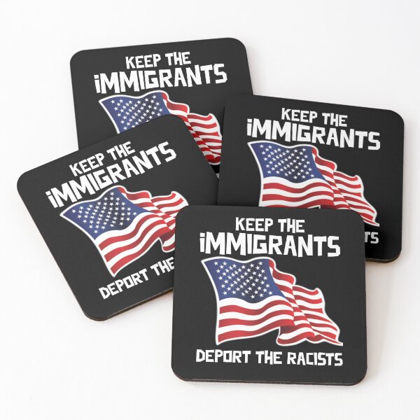 Item preview, Keep The Immigrants Deport Racists USA Flag designed and sold by sadedream.