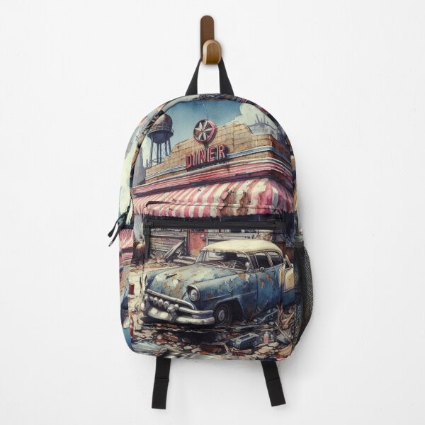 Item preview, Post-Apocalyptic Diner in Ruins [style] designed and sold by RESToRAPTOR.