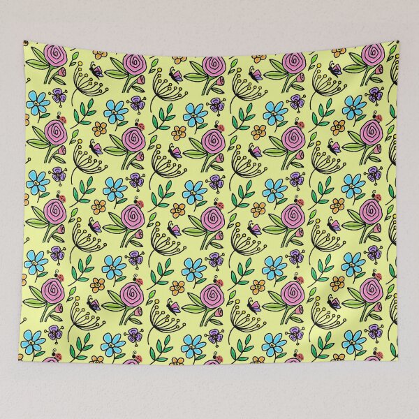Item preview, Mural flower art (1st copy) designed and sold by Charmy Design.