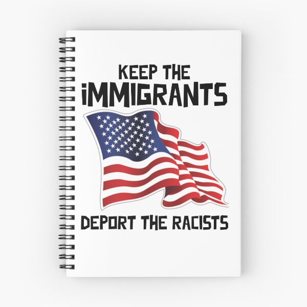 Item preview, Keep The Immigrants Deport Racists USA Flag designed and sold by sadedream.