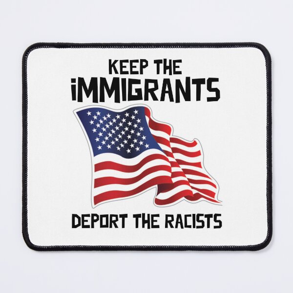 Item preview, Keep The Immigrants Deport Racists USA Flag designed and sold by sadedream.