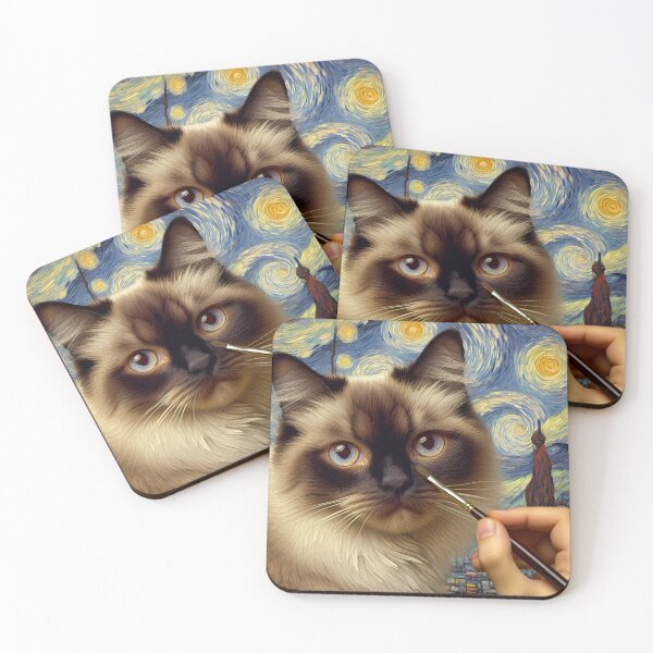 Item preview, Enchanting Tonkinese Strokes designed and sold by BastKittyStore.