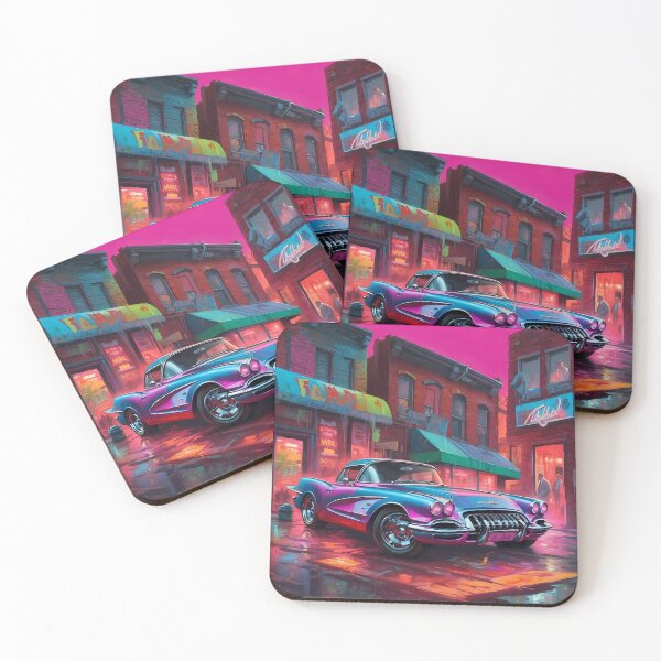 Item preview, Tuned retro car in Harlem designed and sold by Pixeledfox.