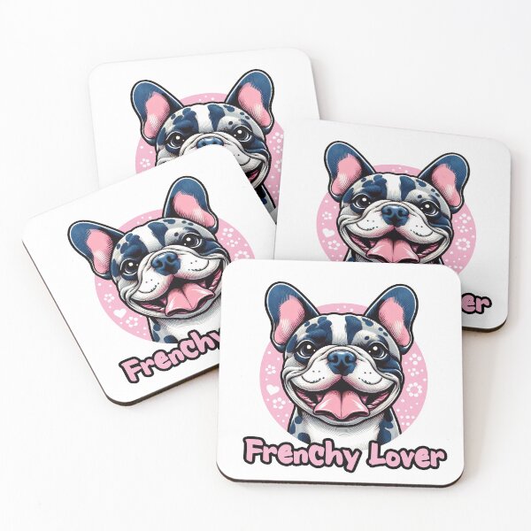 Item preview, Merle French Lover Pink designed and sold by DogArtGallery.