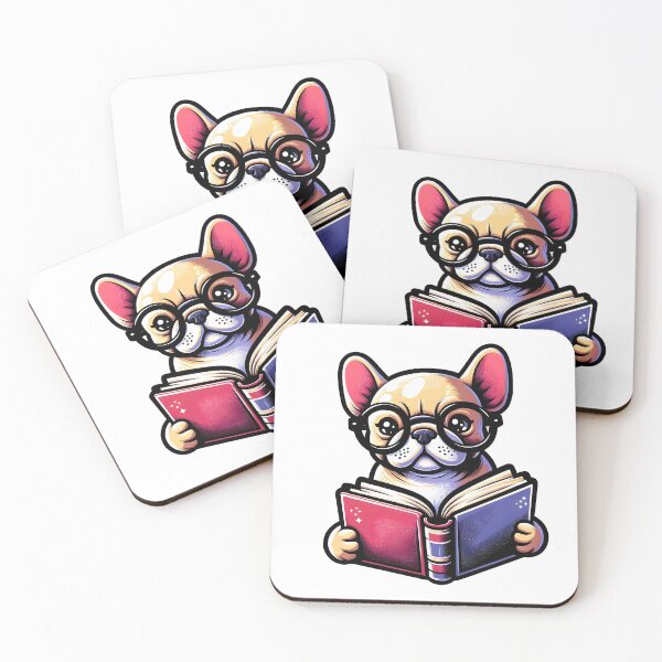 Item preview, French Bulldog Reading designed and sold by Truck Stop One.