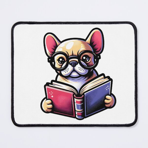 Item preview, French Bulldog Reading designed and sold by Truck Stop One.