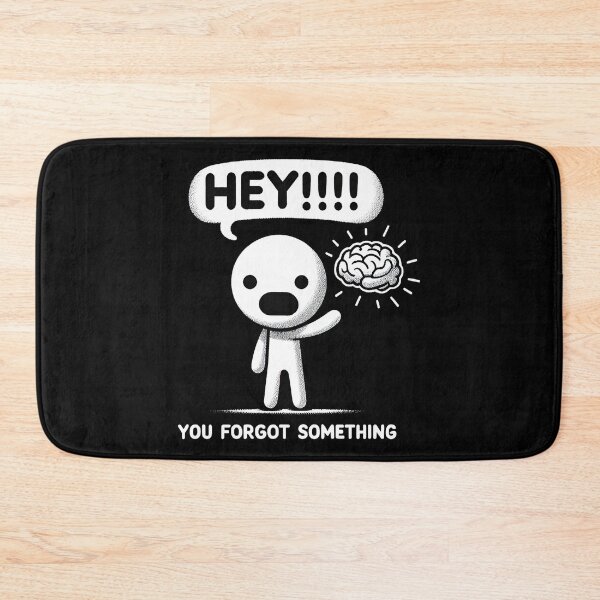 Item preview, Funny character With Brain - Didn't You Forget Something? T-Shirt designed and sold by MAPDDesigns.