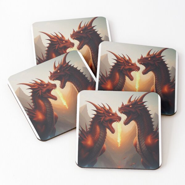 Item preview, Dueling Dragons designed and sold by TheBeachNiche.