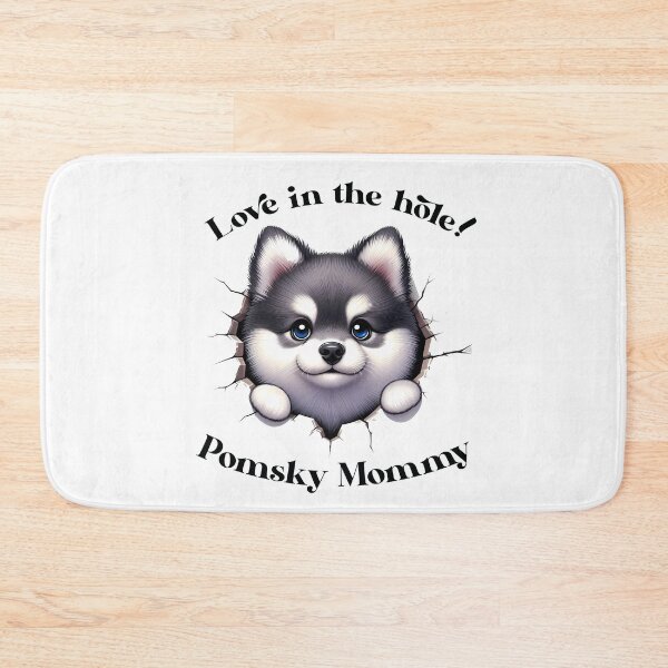 Item preview, cute little Pomsky Mommy designed and sold by DogArtGallery.