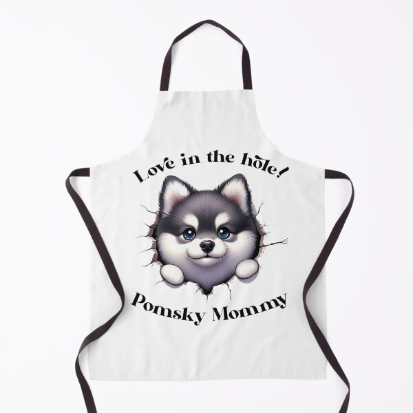 Item preview, cute little Pomsky Mommy designed and sold by DogArtGallery.