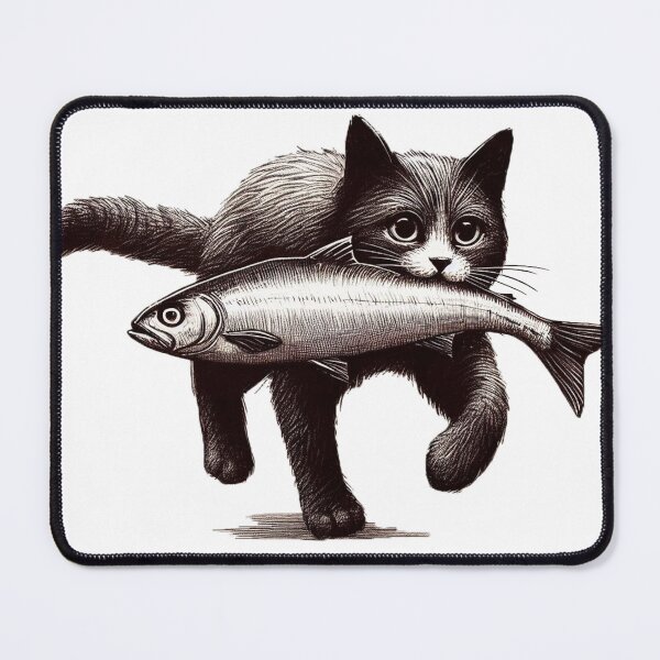Item preview, Cat steals fish designed and sold by ItsClean.