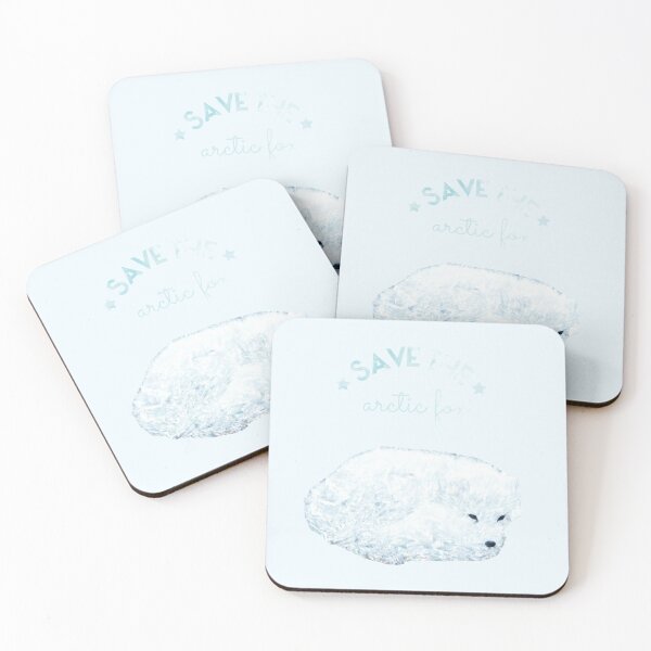 Item preview, Save the Arctic Fox (icey, glittery edition) designed and sold by asanaworld.