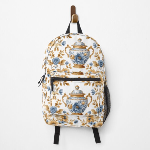 Item preview, Cerulean Blooms: Sugar Bowl in Ivory designed and sold by PixelCatalyst.
