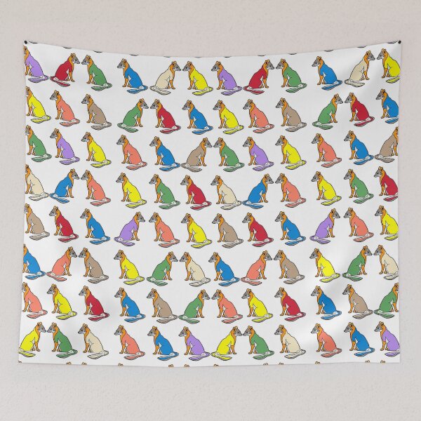 Item preview, Fox, Grey Fox, Delaware, Delaware Grey Fox, Delaware mammals, small mammals, wildlife, animal art, colorful animal patterns designed and sold by Colleen Macomber.