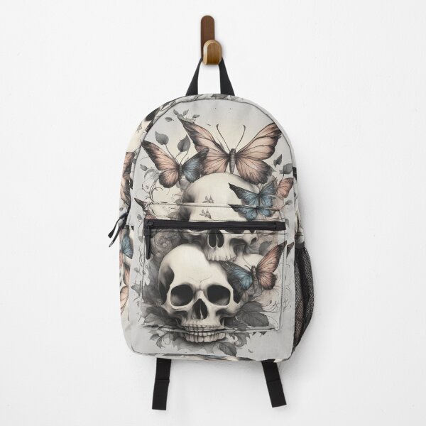 Item preview, Skulls and Butterflies Design designed and sold by CailaStyle.