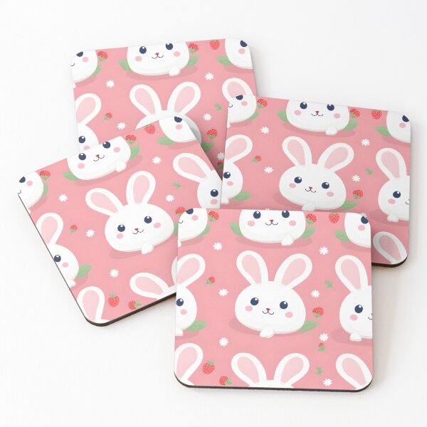 Item preview, pink cute little rabbit  seamless  designed and sold by PHETChi-02.