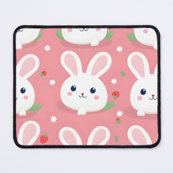 Item preview, pink cute little rabbit seamless designed and sold by PHETChi-02.