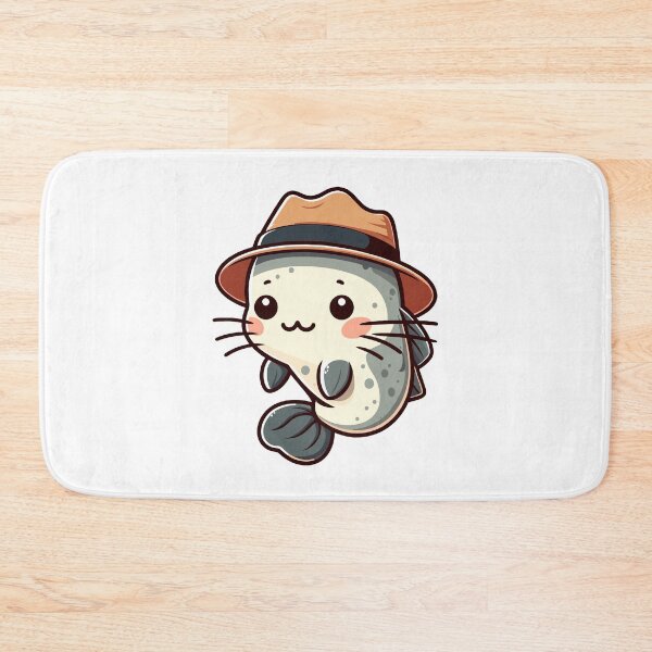 Item preview, Cool Catfish in Hat designed and sold by ArtfulWeave.