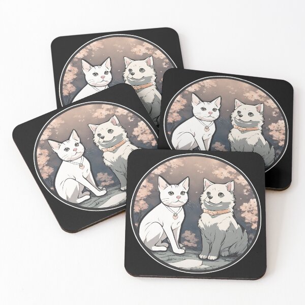 Item preview, Anime-style dog and cat designed and sold by MollyPetDesigns.