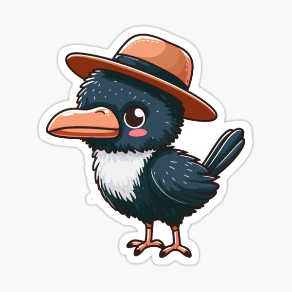 Item preview, Cassowary with Hat designed and sold by ArtfulWeave.