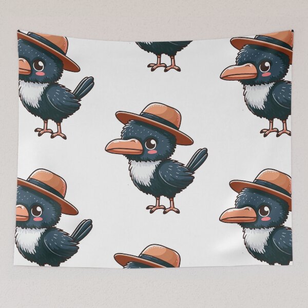Item preview, Cassowary with Hat designed and sold by ArtfulWeave.