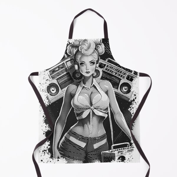 Item preview, Party girl with a ghetto blaster designed and sold by Boogeyman Bill.