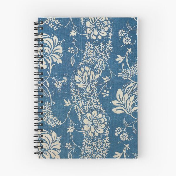 Item preview, Blue Floral 18th Century French Textile Design  designed and sold by Vintage Wall Art.