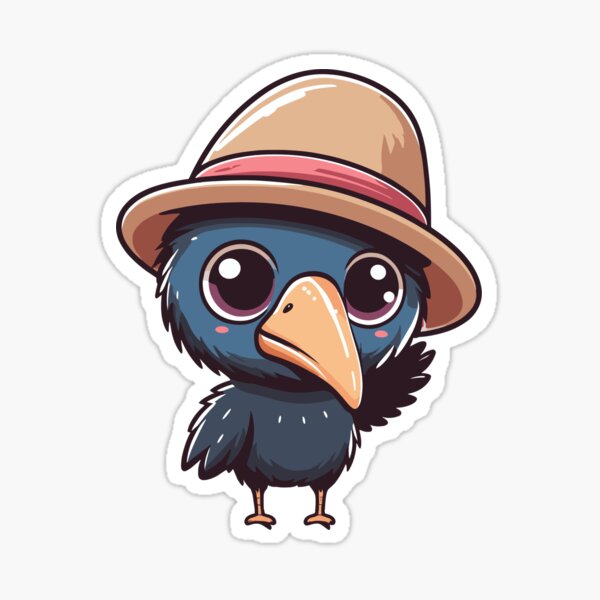 Item preview, Stylish Cassowary with Hat designed and sold by ArtfulWeave.