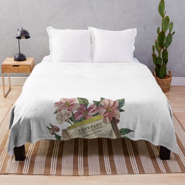 Item preview, Vintage newspaper with flowers designed and sold by LoveDaisyShop.
