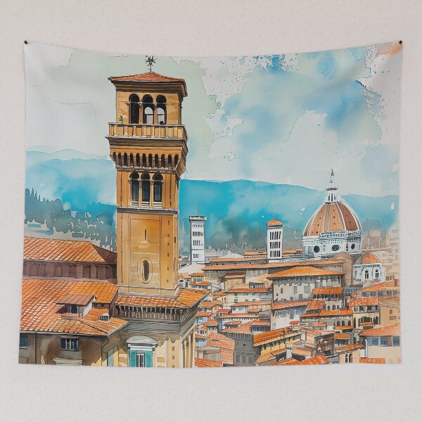 Item preview, Enchanting Tuscany: Florence Watercolor Serenity designed and sold by Artventure1.