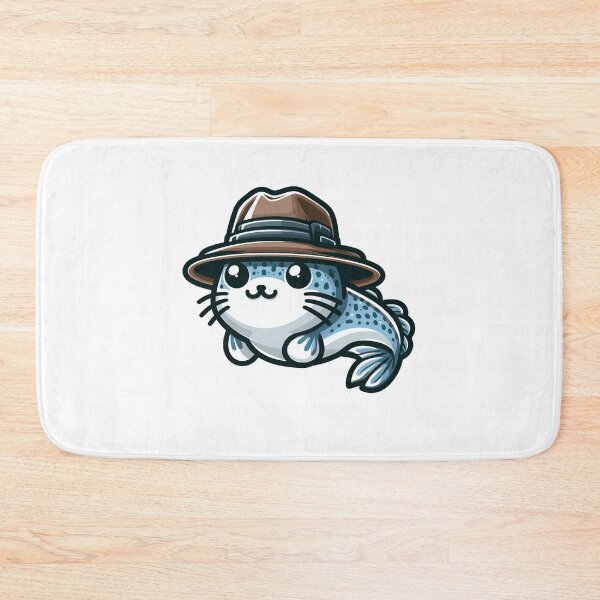 Item preview, Stylish Catfish with Hat designed and sold by ArtfulWeave.