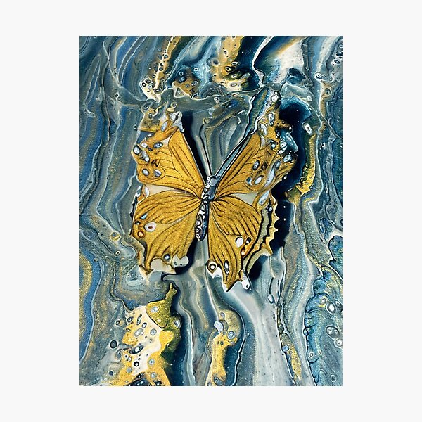Artikelvorschau, Goldener Schmetterling entworfen und verkauft von Hmelliger.