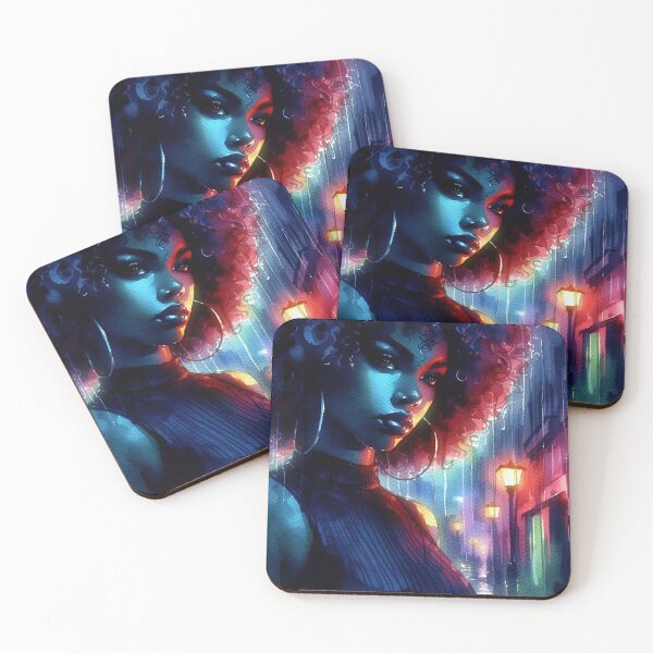 Item preview, Neo Noir Vintage Afro-American Girl [Watercolor] designed and sold by RESToRAPTOR.