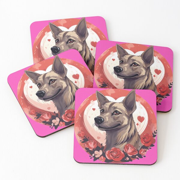 Item preview, Valentine Space Dog Stickers Galactic Wonders Vibrant Space and Planet Sticker Collection Amelia designed and sold by UncleFizziwigs.