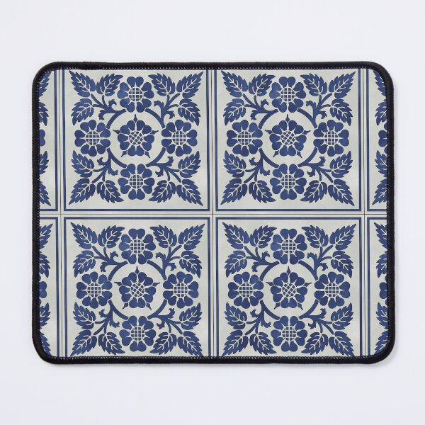 Item preview, Cobalt Blue Rose Tile Reproduction designed and sold by MadeByGeeClowes.
