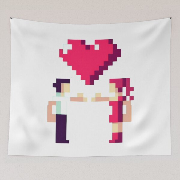 Item preview, Pixelated Couple designed and sold by SneakkiArt.