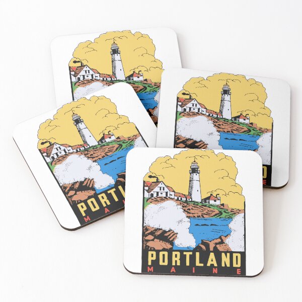 Item preview, Vintage Style Portland Maine designed and sold by Decal Mania.