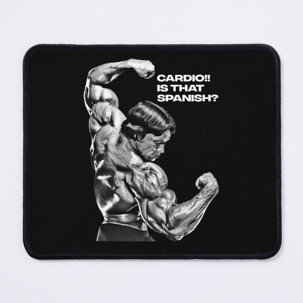 Item preview, Cardio? is that Spanish? Arnold Schwarzenegger Fan art designed and sold by HuzaifaNaveedh.