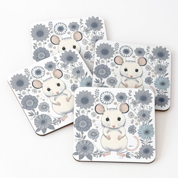 Item preview, Mouse and Flowers designed and sold by WondrousThings.