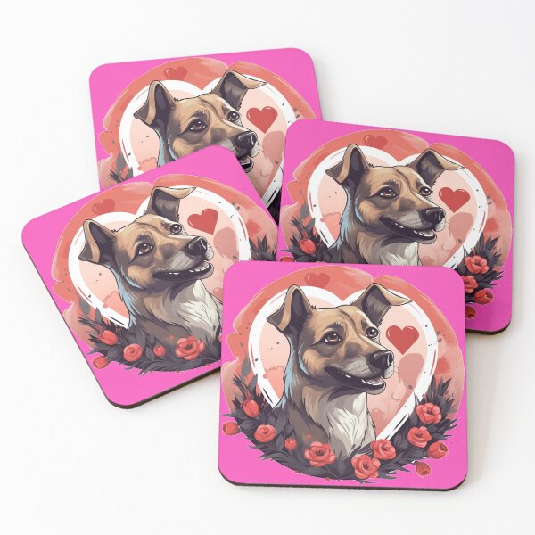 Item preview, Valentine Space Dog Stickers Galactic Wonders Vibrant Space and Planet Sticker Collection Harper designed and sold by UncleFizziwigs.
