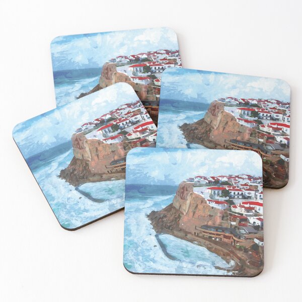 Item preview, Azenhas do Mar in watercolor designed and sold by Intermundium.