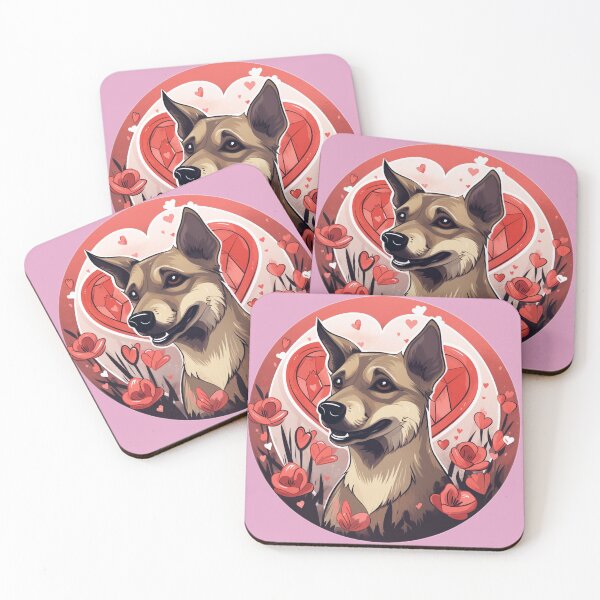 Item preview, Valentine Space Dog Stickers Galactic Wonders Vibrant Space and Planet Sticker Collection Jospeh designed and sold by UncleFizziwigs.