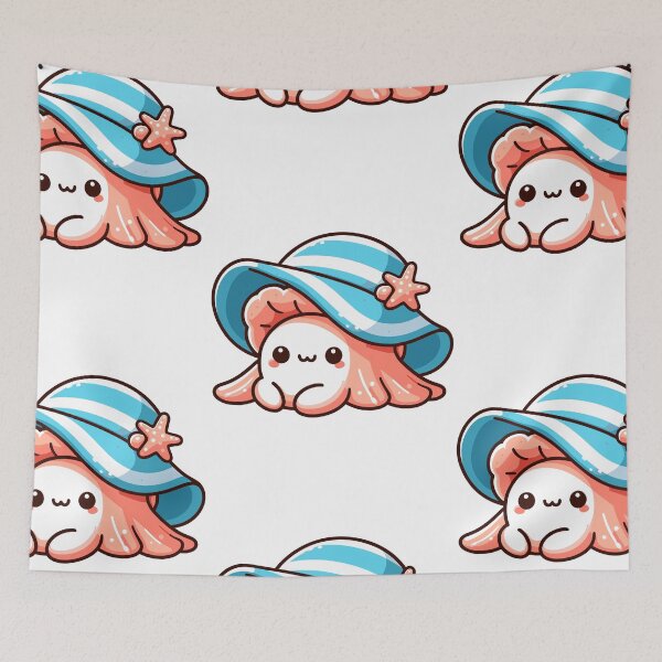 Item preview, Clam with Hat designed and sold by ArtfulWeave.